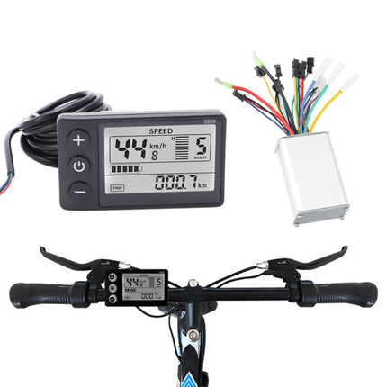 S866 A Type Electric Bicycle Universal Electric Bicycle Dashboard Set ,Specification: 24V /36V-garmade.com
