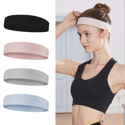 Silicone Non-slip Running Sweat-absorbent Headband(Light Blue)-garmade.com