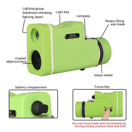 CS-1030 10X Colorful High List Binoculars with Infrared Light(Fruit Green)-garmade.com