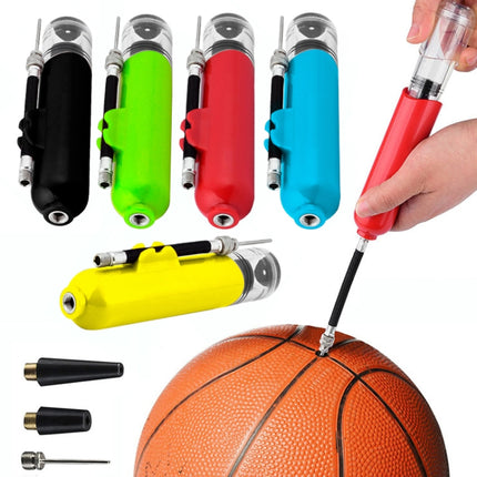 Two-Way Mini Ball Pump Football Basketball Portable Inflatable Pump(Yellow)-garmade.com