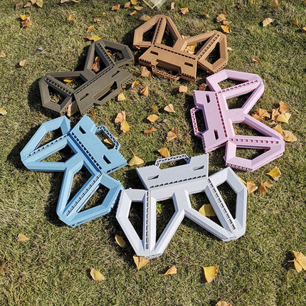 Portable Thickened Plastic Folding Stool Outdoor Fishing Stool, Color: Princess Sugar-garmade.com