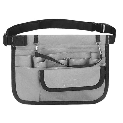 Oxford Portable Medical Personnel Tool Waist Bag(Grey)-garmade.com