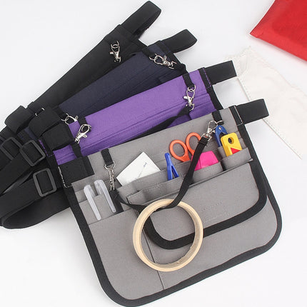 Oxford Portable Medical Personnel Tool Waist Bag(Purple)-garmade.com
