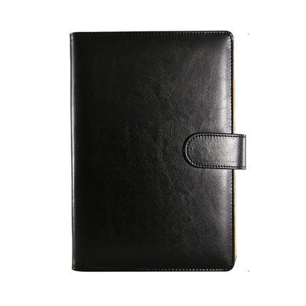 WZJZ0101 PU Leather Thickened Notebook, Specification: A5(Black with Buckle)-garmade.com