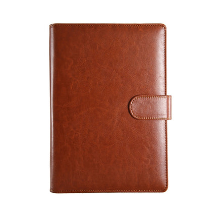 WZJZ0101 PU Leather Thickened Notebook, Specification: A5(Brown with Buckle)-garmade.com