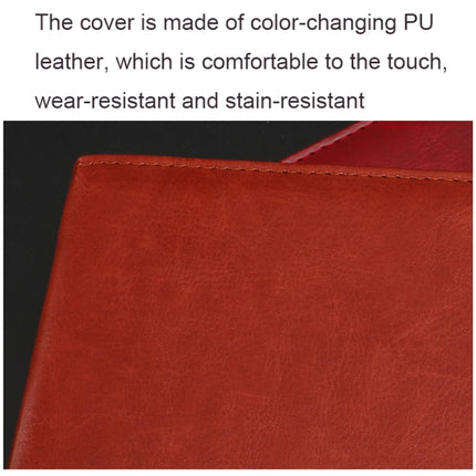WZJZ0101 PU Leather Thickened Notebook, Specification: A5(Wine Red with Buckle)-garmade.com