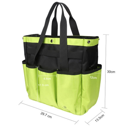 WESSLECO CL175 Outdoor Oxford Garden Tools Shoulder Bags(Black)-garmade.com
