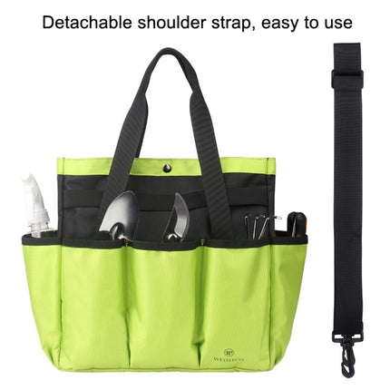 WESSLECO CL175 Outdoor Oxford Garden Tools Shoulder Bags(Black)-garmade.com