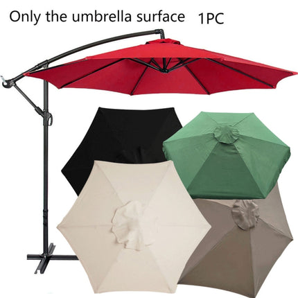 Polyester Parasol Replacement Cloth Round Garden Umbrella Cover, Size: 2m 6 Ribs(Big Red)-garmade.com