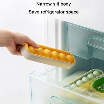 2 PCS Homemade Quick Frozen Ice Cube Storage Silicone Mold(Yellow Green)-garmade.com