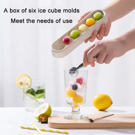 2 PCS Homemade Quick Frozen Ice Cube Storage Silicone Mold(Gray Yellow)-garmade.com