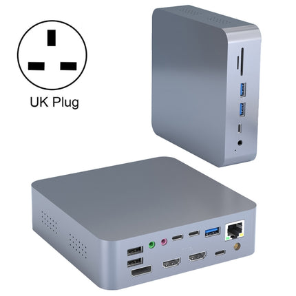 HC470 19-In-1 Laptop Docking Station Dual Monitor for M1 MacBook Pro/Air , UK Plug-garmade.com
