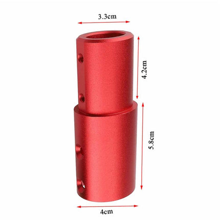 Aluminum Extension Pipe Extender Pole For Xiaomi M365/M365Pro Pro2 1S(Red)-garmade.com