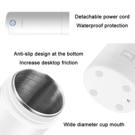 UGASUN Travel Portable Mini Electric Heated Water Cup, Color: EU Plug (Withe)-garmade.com