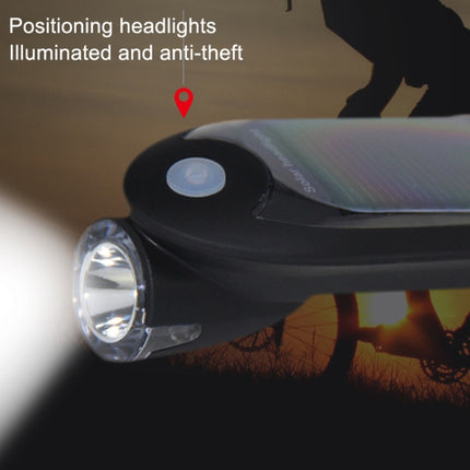Bicycle Solar Headlight Positioning Device(Human Vibration Alarm)-garmade.com