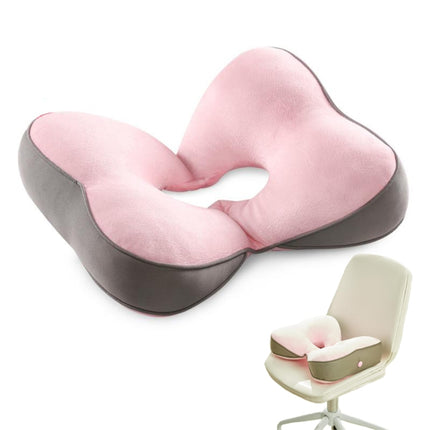 FANNIS Butterfly Office Hip Support Memory Foam Cushion, Size: 41x33x8cm(Pink)-garmade.com