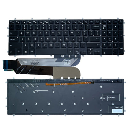 US Version Keyboard For Dell Inspiron 15-7566 5567 7567 5565 5570 7577 P65F(White with Backlight)-garmade.com