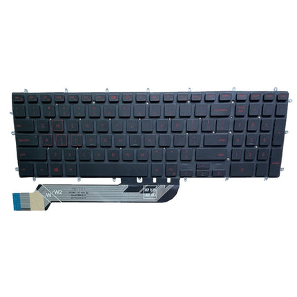 US Version Keyboard For Dell Inspiron 15-7566 5567 7567 5565 5570 7577 P65F(White with Backlight)-garmade.com
