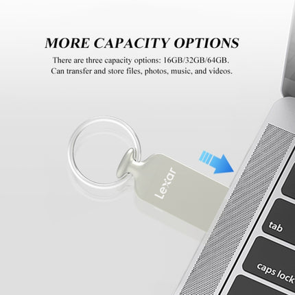 Lexar Car Portable Mini Computer System USB Flash Drive, Capacity: 32GB(Silver Gray)-garmade.com