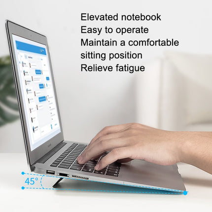 Portable Folding Notebook Computer ABS Bracket(White)-garmade.com