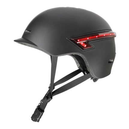 Cycling Helmet Ultralight Bicycle Helmet with Warning Light Remote Control(Black)-garmade.com
