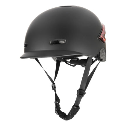 Cycling Helmet Ultralight Bicycle Helmet with Warning Light Remote Control(Black)-garmade.com