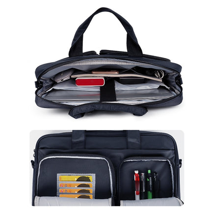 DJ02 Large Capacity Waterproof Laptop Bag, Size: 13.3 inches(Navy Blue)-garmade.com