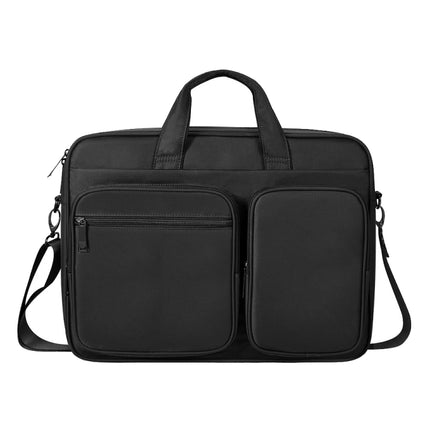 DJ02 Large Capacity Waterproof Laptop Bag, Size: 14.1-15.4 inches(Mysterious Black)-garmade.com