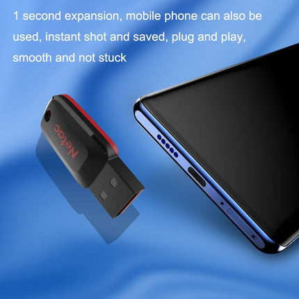 Netac U197 Office File High Speed USB Flash Drive, Capacity: 8GB(Black)-garmade.com