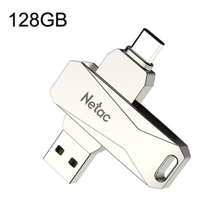 Netac U782C Type-C Dual Interface High-Speed Metal Computer USB Flash Drive, Capacity: 128GB-garmade.com