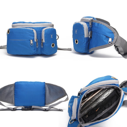 Lovoyager Pet Training Waist Bag Outdoor Walking Dog Snack Pocket(Blue)-garmade.com