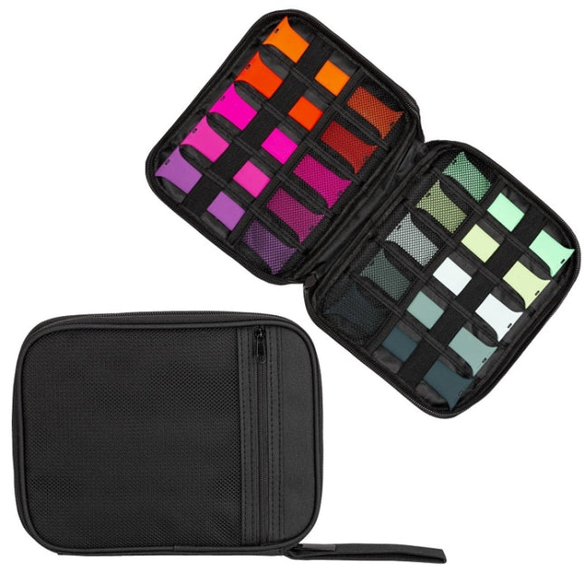 Strap Data Cable Portable Mesh Bag Portable Storage Bag For Apple Watch(Black)-garmade.com