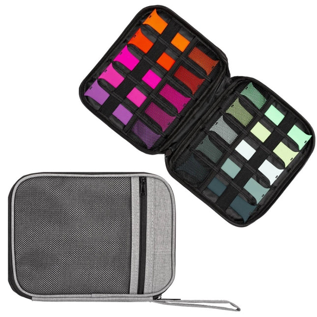 Strap Data Cable Portable Mesh Bag Portable Storage Bag For Apple Watch(Grey)-garmade.com