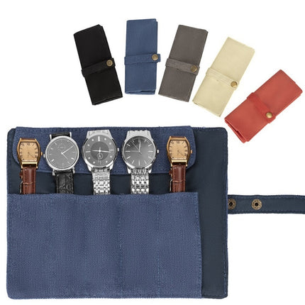 Nylon Canvas Watch & Strap Portable Storage Bag(Khaki)-garmade.com