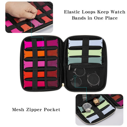 Velvet Watch Strap Watch Accessories Storage Bag, Specification: Pink S-garmade.com