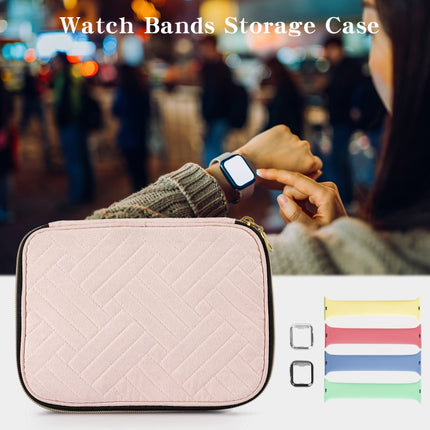 Velvet Watch Strap Watch Accessories Storage Bag, Specification: Pink S-garmade.com