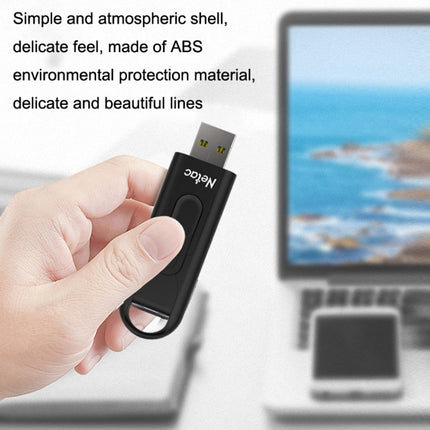 Netac U309 High Speed USB3.0 Push-Pull Encrypted USB Flash Drive, Capacity: 64GB-garmade.com