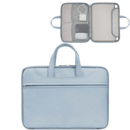 Baona BN-Q006 PU Leather Full Opening Laptop Handbag For 13/13.3 inches(Sky Blue)-garmade.com