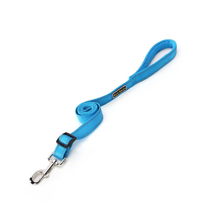 Glow Castle Soft Handle Reflective Adjustable Length Dogs Traction Rope(Blue)-garmade.com
