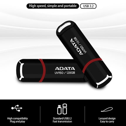 ADATA UV150 High Speed USB3.1 Business USB Flash Drive, Capacity: 32GB(Red)-garmade.com
