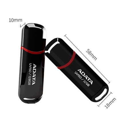 ADATA UV150 High Speed USB3.1 Business USB Flash Drive, Capacity: 128GB(Black)-garmade.com