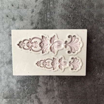 5 PCS Relief Fondant Cake Silicone Mold DIY Chocolate Mold,Style: D134-garmade.com