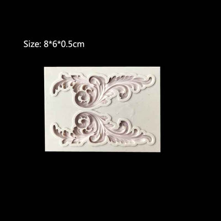 5 PCS Relief Fondant Cake Silicone Mold DIY Chocolate Mold,Style: D215-garmade.com