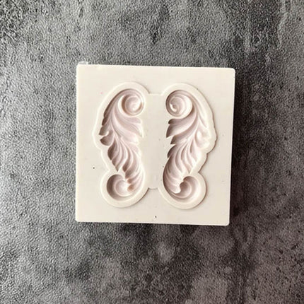 5 PCS Relief Fondant Cake Silicone Mold DIY Chocolate Mold,Style: D216-garmade.com