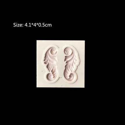 5 PCS Relief Fondant Cake Silicone Mold DIY Chocolate Mold,Style: D216-garmade.com