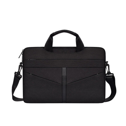 DJ04 Hidden Handle Waterproof Laptop Bag, Size: 14.1-15.4 inches(Mysterious Black)-garmade.com