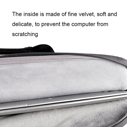 DJ04 Hidden Handle Waterproof Laptop Bag, Size: 14.1-15.4 inches(Grey)-garmade.com