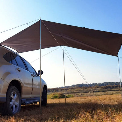 Outdoor Picnic Camping Tent On The Side Of The Car Vehicle Rain-proof Sunshade Canopy 300x150cm(Dark Gray)-garmade.com