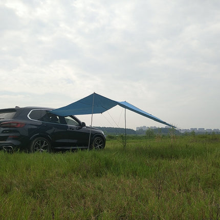 Outdoor Picnic Camping Tent On The Side Of The Car Vehicle Rain-proof Sunshade Canopy 300x150cm(Blue)-garmade.com
