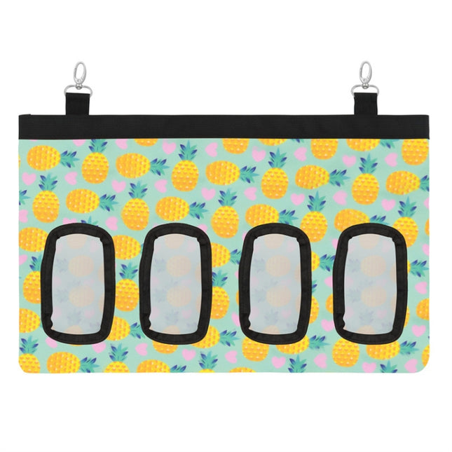 Pet Rabbit Guinea Pig Hanging Feeding Hay Storage Bag, Specification: Pineapple Four-hole-garmade.com